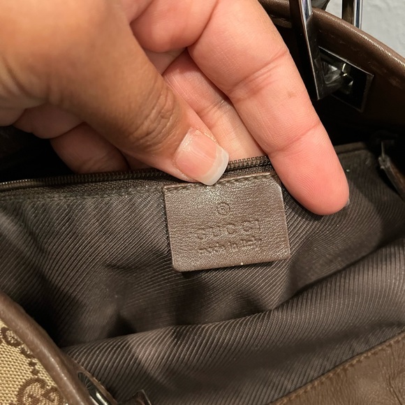 GUCCI CANVAS SIGNATURE MINI SHOPPER TOTE - Picture 2 of 12